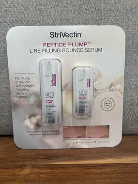 StriVectin Peptide Plump Line Filling Bounce Serum - White and Pink Accents